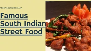Most Popular south Indian street food