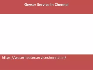 geyser service in chennai