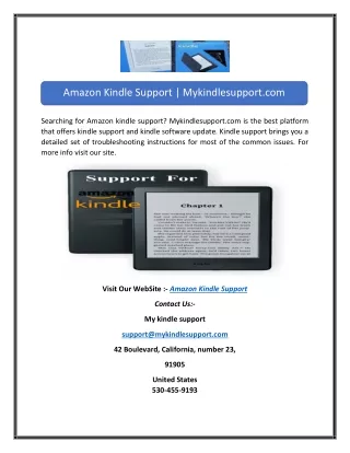 Amazon Kindle Support | Mykindlesupport.com