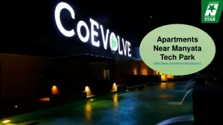 Apartments Near Manyata Tech Park - CoEvolve Northern Star