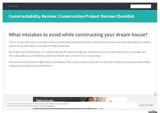 What mistakes to avoid while constructing your dream house?