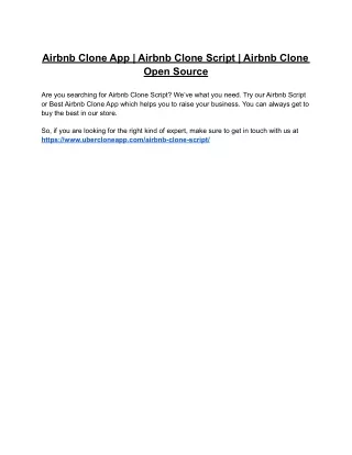 Airbnb Clone App | Airbnb Clone Script | Airbnb Clone Open Source
