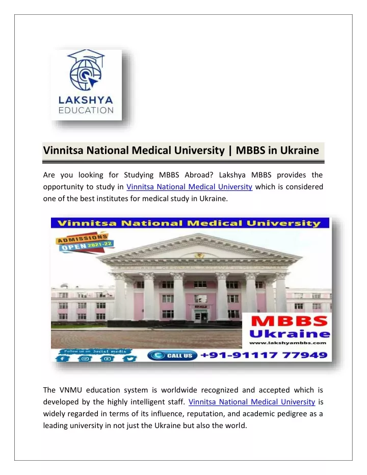 vinnitsa national medical university mbbs