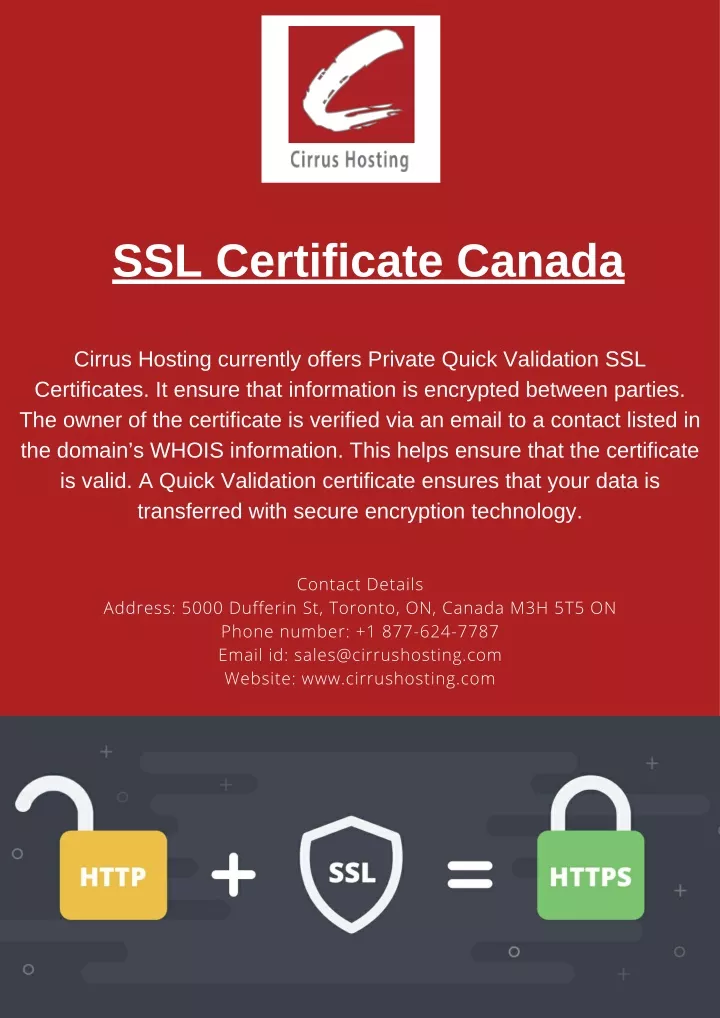ssl certificate canada