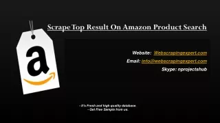 scrape top result on amazon product search