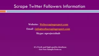 scrape twitter followers information