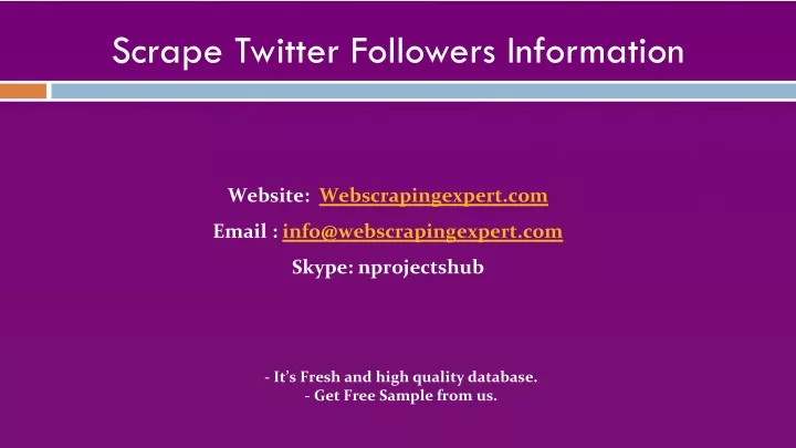 scrape twitter followers information