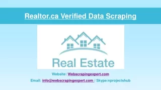 realtor ca verified data scraping
