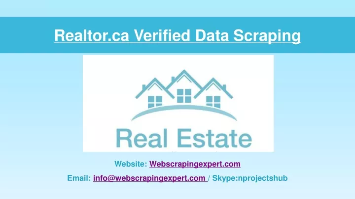 realtor ca verified data scraping