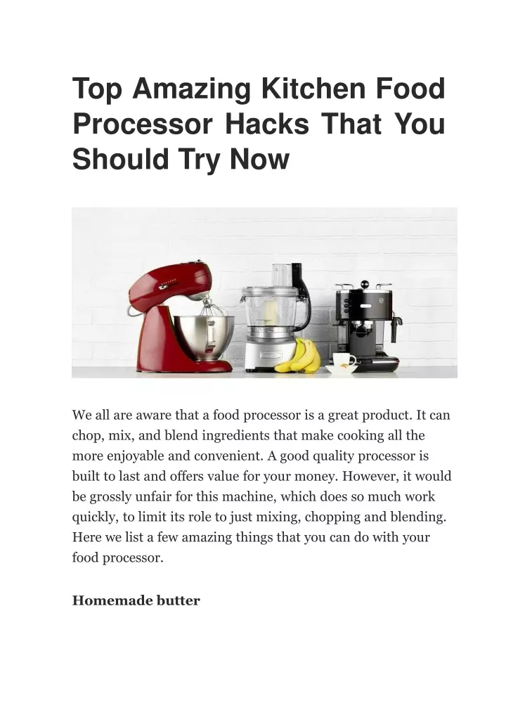 top amazing kitchen food processor hacks that