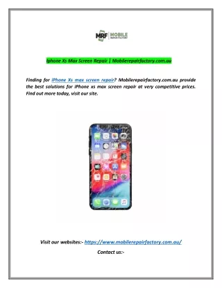 iphone xs max screen repair mobilerepairfactory