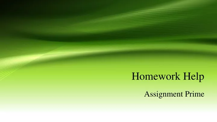 homework help