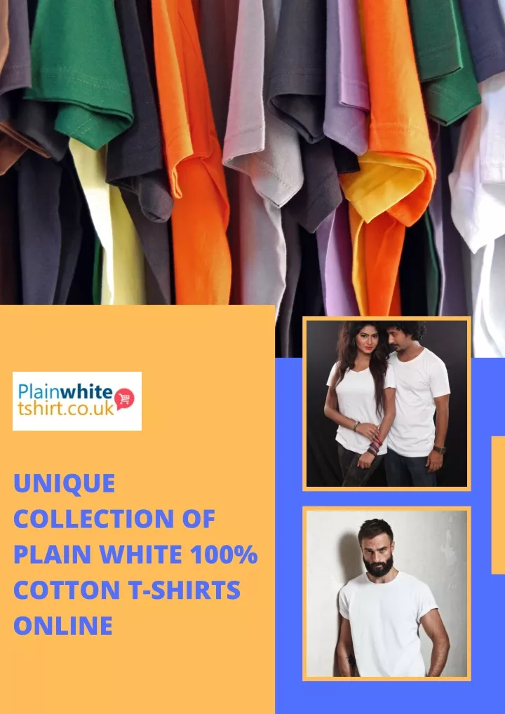 unique collection of plain white 100 cotton