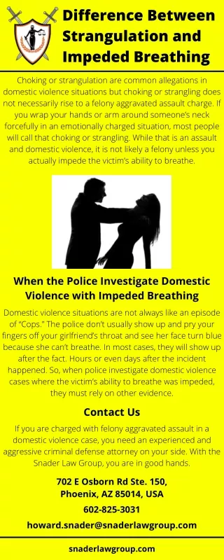 difference between strangulation and impeded
