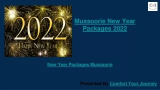 Mussoorie New Year Packages - New Year Packages 2022