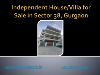 Independent House-Villa for Sale in Sector 38 Gurgaon