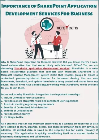 importance of sharepoint application development