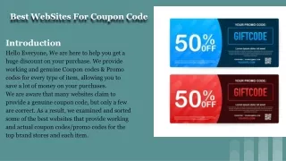 Best WebSites For Coupon Code