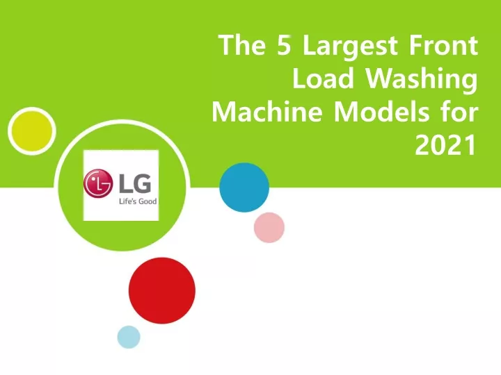 the 5 largest front load washing machine models