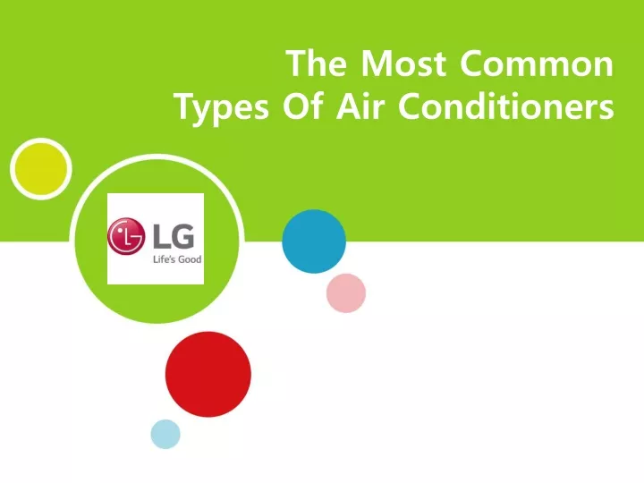 the most common types of air conditioners