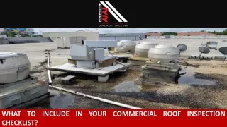 what to include in your commercial roof