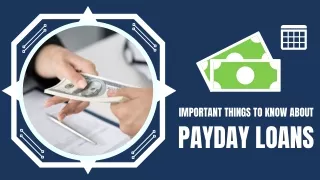 important things to know about payday loans