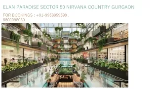 elan paradise sector 50 nirvana country gurgaon