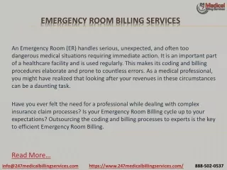 emergency room billing services