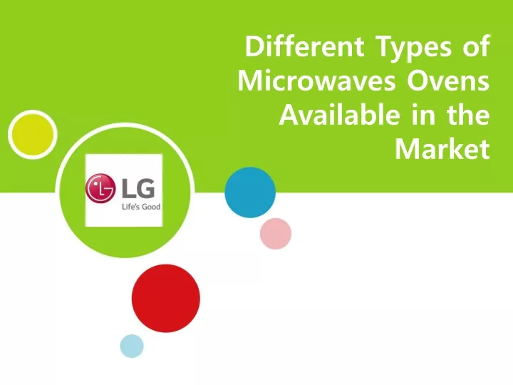 different types of microwaves ovens available