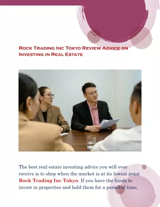 Rock Trading Inc Tokyo Review Advice on Investing in Real Estate