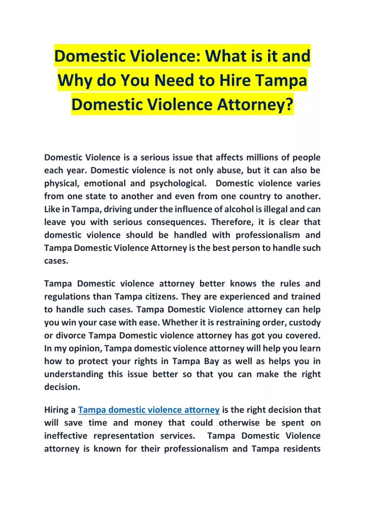 domestic violence what is it and why do you need