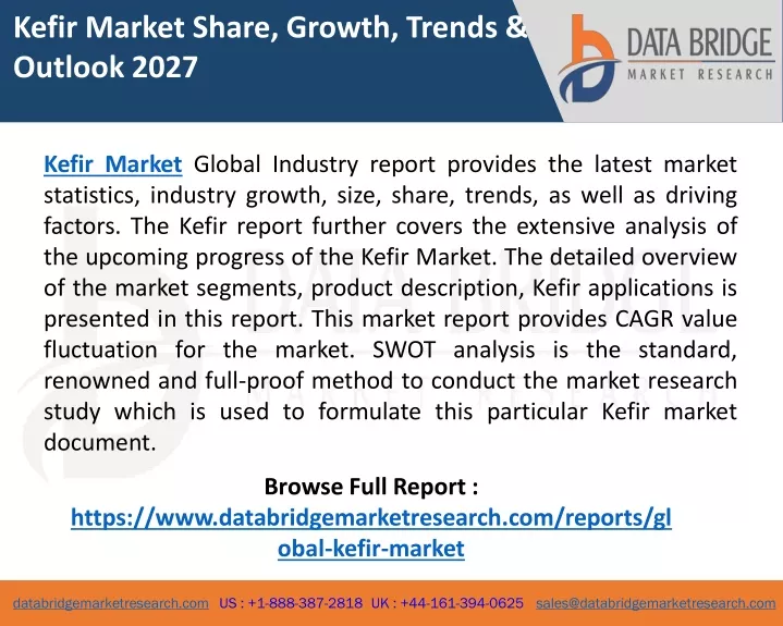 kefir market share growth trends outlook 2027