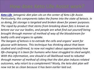 How does Keto Life Assist work