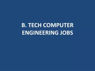 b tech computer engineering jobs