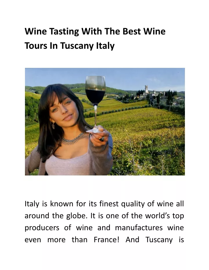 wine tasting with the best wine tours in tuscany