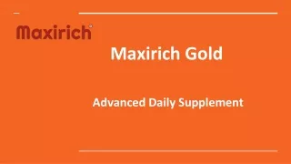 maxirich gold advanced daily supplement