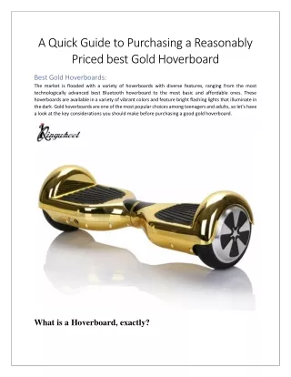 a quick guide to purchasing a reasonably priced