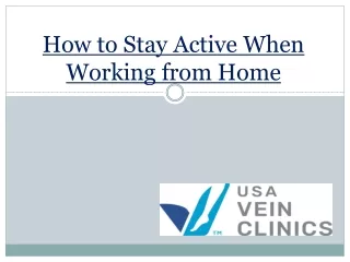 how to stay active when working from home