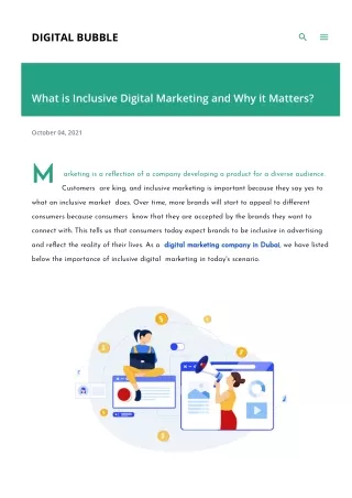 What is Inclusive Digital Marketing and Why it Matters?