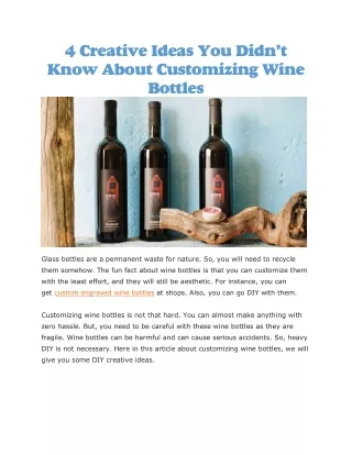 4 creative ideas you didn t know about