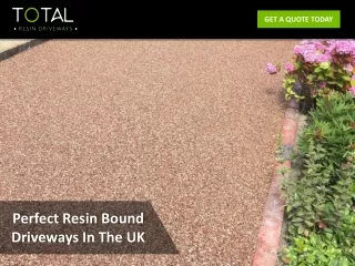 Perfect Resin Bound Driveways In The UK