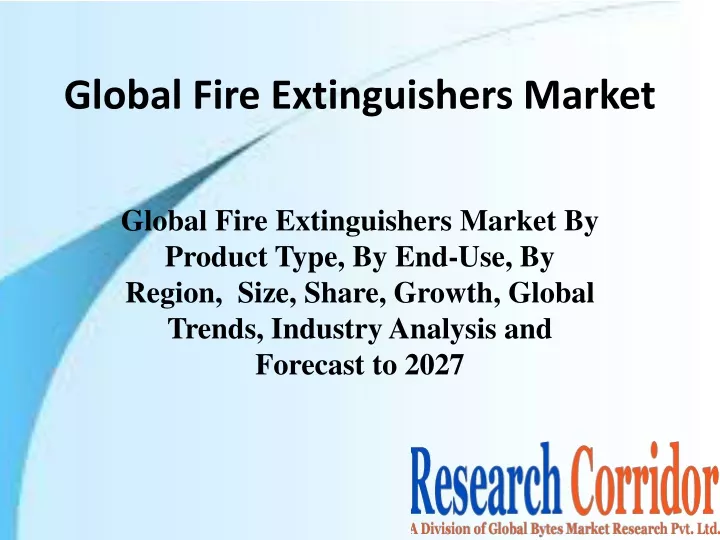 global fire extinguishers market