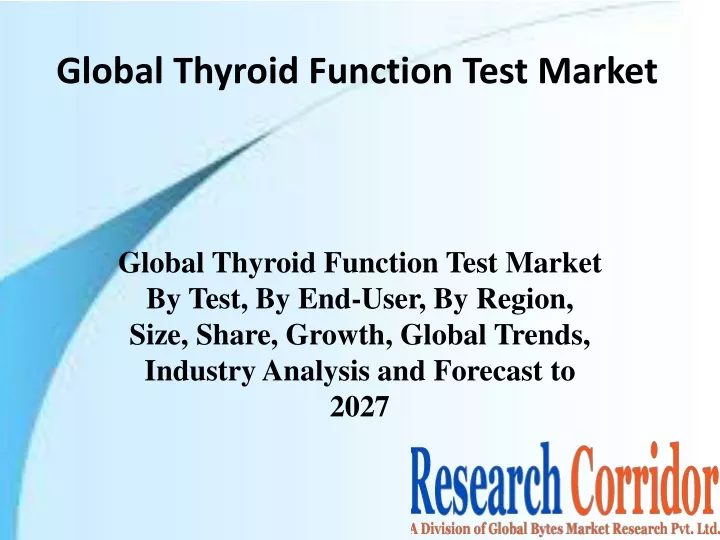 global thyroid function test market