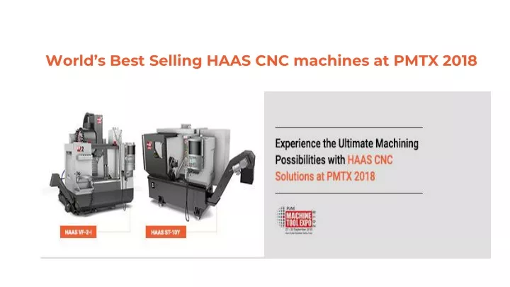 world s best selling haas cnc machines at pmtx 2018