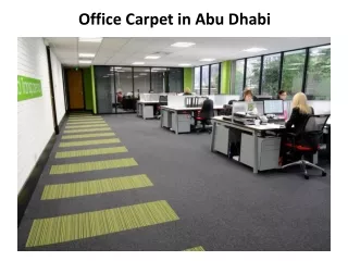 office carpet in abu dhabi