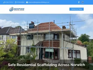Safe Residential Scaffolding Across Norwich