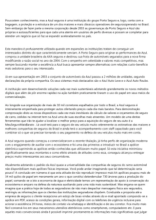poucostem conhecimento mas a azul seguros