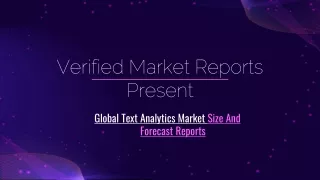 verified market reports present