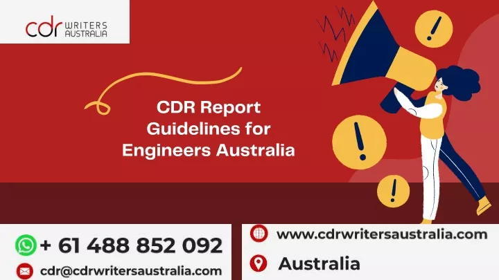 cdr report guidelines for engineers australia