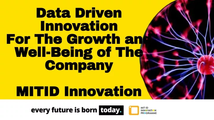 data driven innovation for the growth and well